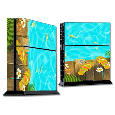 Skins Decals For Ps4 Playstation 4 Console / Flip Flops And Fish Summer