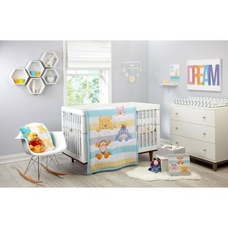 Disney Pooh Together Forever 4 Piece Crib Bedding Set Walmart Com