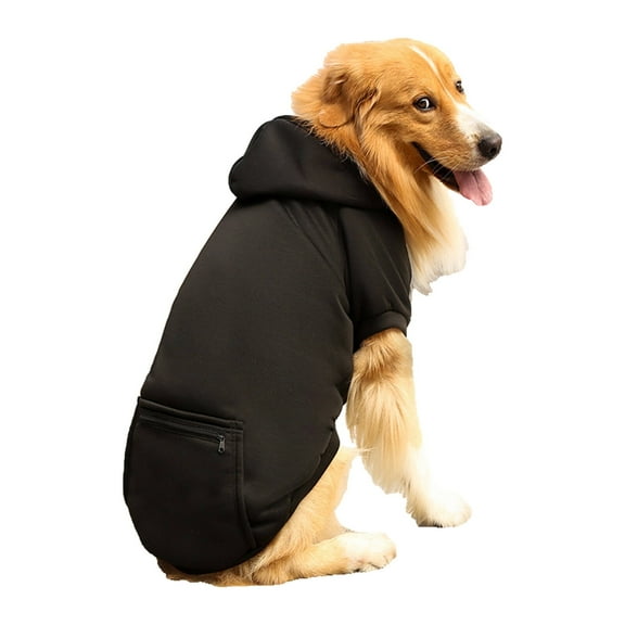 GASTROPOD Dog Clothes,Autumn and Winter Dog Jacket,Fleece Fabric Dog Accessories,Black,XS