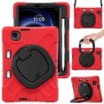 thumbnail image 3 of FJLBDE Protective Case for Xiaomi Pad Mini 8.8 Inch 2025, 360 Rotatable Handle Stand, Shoulder Strap, Drop-Proof Design, Red, 3 of 6