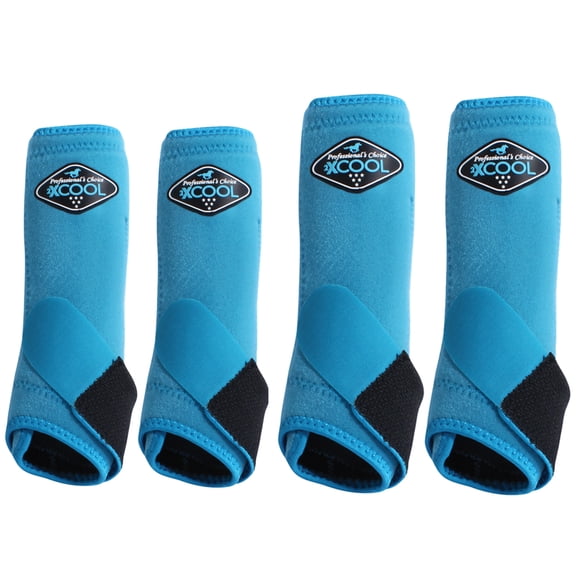 Small Professionals Choice 2XCool Horse Sports Boots 4 Pack Pacific Blue