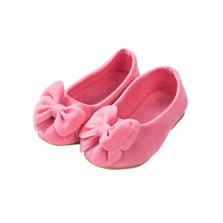 

Suanet Toddler Baby Girls Flat Bowknots Princess Wedding Party Dress Shoes