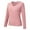 Pink, variant on KDFJPTH Women Crew Neck Lined Thermal Thermal Underwear Slim Tops Long Sleeve Thermal Shirts Winter Tops Thermal for Women Top Pack Thermal Long Underwear