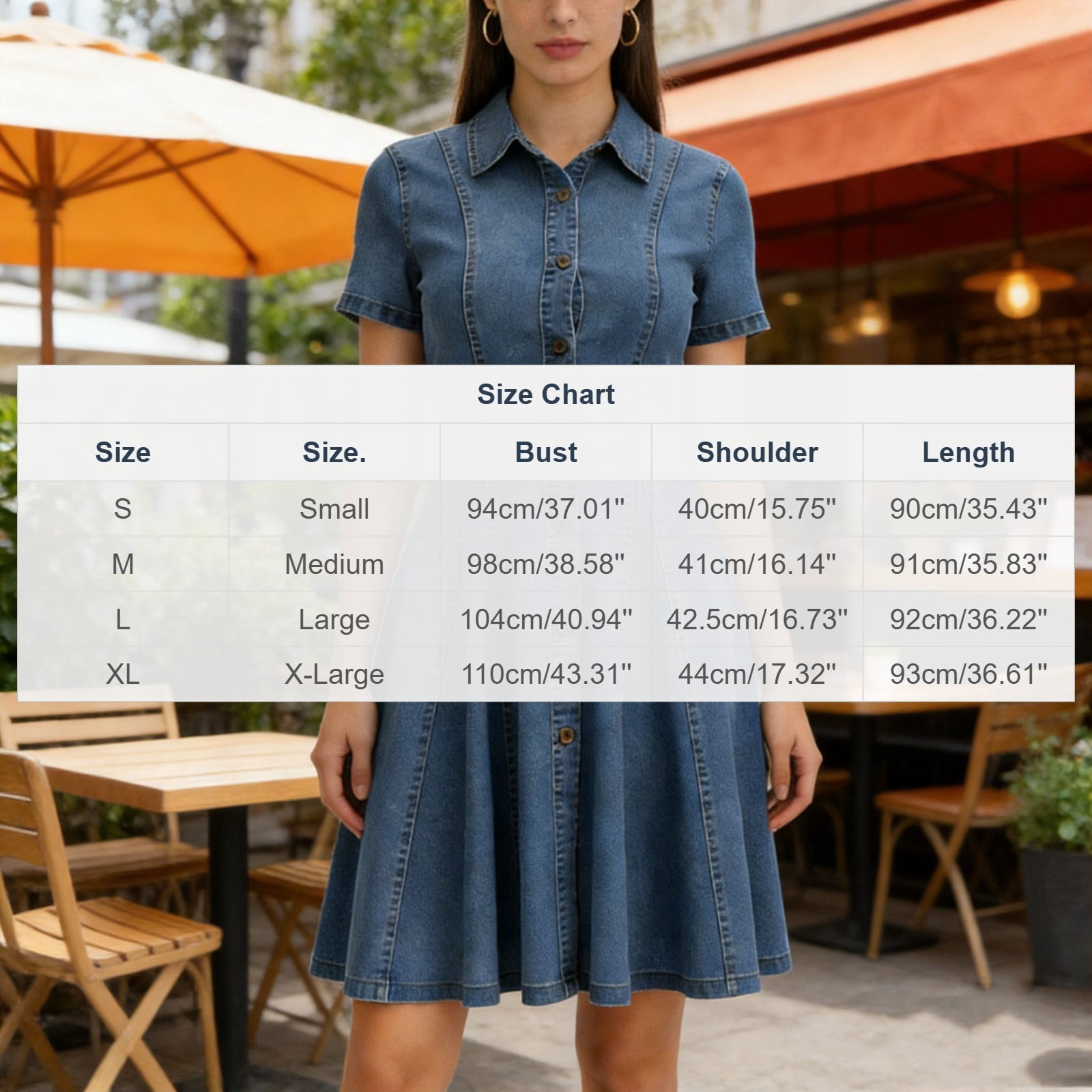 Blmnix Button Down Womens Dresses Fit & Flare Denim Dress Dress Short Sleeve Collared Mini Dresses for Women Casual,XL