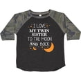 thumbnail image 3 of Inktastic I Love My Twin Sister to the Moon and Back Boys or Girls Toddler T-Shirt, 3 of 5