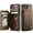 Brown, variant on For iPhone 17e/16e Case with Card Holder, Wallet Case for Women Men with RFID Blocking, Durable Leather Kickstand Magnetic Clasp Shockproof for iPhone 16e