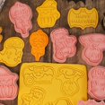 thumbnail image 2 of 8 Pieces Plastic Halloween Cookie Cutter Plastic Biscuit Cutters Ghost Monster, 2 of 3