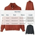 thumbnail image 2 of Dasayo Barn Coat for Women Bomber Motorcycle Bronze Elastic Hem Zipper Jackets Women Jacket L, 2 of 6