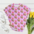 thumbnail image 4 of KHONTS Valentine's Day Custom T Shirts for Couple Personalized Image Customized T Shirts Personalized Custom Tess A-Hot Pink M, 4 of 5
