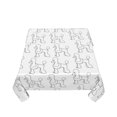 thumbnail image 5 of Wukai Poodle Dog Waterproof Tablecloth for Kitchen Dining, Fits Square Tables for 2-4 Seats -54"x54", 5 of 7
