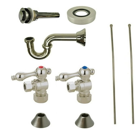 UPC 663370141416 product image for Kingston Brass CC53308VKB30 Traditional Plumbing Sink Trim Kit with P-Trap and D | upcitemdb.com