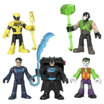 Imaginext DC Super Friends Bat-Tech Multi-Pack 8-Piece Figure Set with Light-Up Backpack
