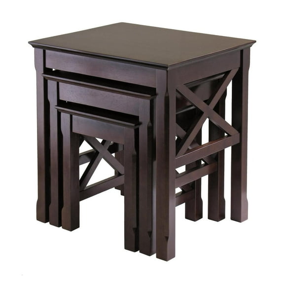 Nesting Table Set - 3-Piece Accent Tables - Living Room Coffee Tables - Decorative Display Tables