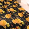 thumbnail image 3 of Fall Pumpkins and Autumn Leaves Pattern Blanket,Comfortable Soft Lamb Wool Throw Blanket,All Season,Warm Lightweight Blankets for Sofa Bed Couch Living Room Chair,40"x50", 3 of 4