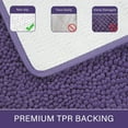 thumbnail image 3 of Softlife Luxury Soft Bathroom Non-Slip Rug Shaggy Bath Mat,24"x60",Purple, 3 of 6