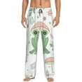 thumbnail image 2 of Lsque Frog and Mushrooms Print Men's Pajama Pants, Lounge Pant - Comfortable Home Wear,Elastic Waistband, Stylish Design-XX-Large, 2 of 9