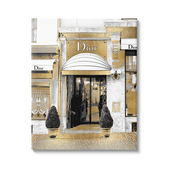 Stupell Industries Glam Fashion Designer Clothing Storefront Urban City Canvas Wall Art, 24 x 30, Design by Madeline Blake