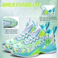 thumbnail image 5 of BINQER Zapatillas de baloncesto de caña alta for hombre con amortiguación de malla transpirable y suela antideslizante., 5 of 5