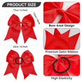 thumbnail image 2 of BDKWID-Large Red Hair Bows, 4-Pack Grosgrain Ribbon Cheer Bows, Classic Style Hair Accessories, 2 of 4