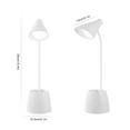 thumbnail image 4 of CNKOO Lampe de Bureau Dimmable avec Porte-Stylo Contrôle Tactile Lampe de Table à Col de Cygne Flexible, 4 of 7