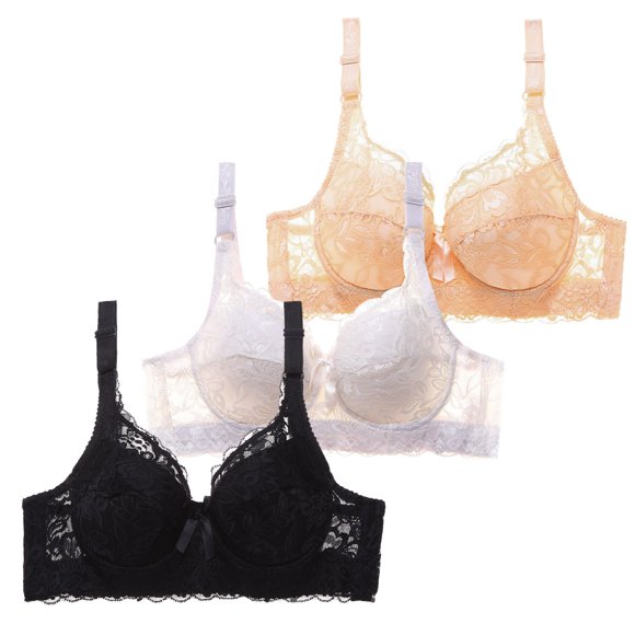 adviicd Maidenform Bras for Women Women's Beauty Back Smoothing Strapless Bra, 4-Way Stretch Fabric, Lightly Lined Cups(Black+White+Beige,75C)