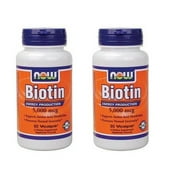 Now Foods Biotin 5000 mcg - 60 Vcaps--2P