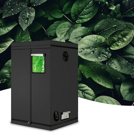 Vakind LY-120*120*200cm Home Use Dismountable Hydroponic Plant Growing Tent with Window Green Black