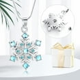thumbnail image 5 of Snowflake Ashes Cremation Jewelry Snowflake Urn Necklace for Ashes With Crystal Ashes Necklace Cremation Urn Jewelry Memorial Gifts, 5 of 8