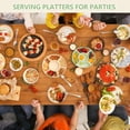thumbnail image 5 of 5 Pcs Serving Platters, Unbreakable Snack Trays With 5 Sections, Reusable PP Serving Trays For Candy, Fruits, Nuts, Snacks, Perfect For Party And Entertaining, Dishwasher Safe, 5 of 7