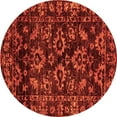 thumbnail image 1 of Ahgly Company Indoor Round Abstract Orange Modern Area Rugs, 8' Round, 1 of 4
