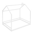 thumbnail image 3 of RONSHIN Twin Size/Full Size House Bed, Wooden House-shaped Platform Bed Frame With Roof, Floor Bed Bedroom Furniture For Girls Boys Teens (Slats Not Included), 3 of 10