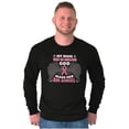 thumbnail image 5 of Breast Cancer My Mom is an Angel Long Sleeve TShirt Men Women Brisco Brands X, 5 of 6
