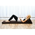 thumbnail image 3 of Leewadee - Comfortable Japanese Floor Mattress - Thai Floor Bed With Triangle Cushion - Futon Mattress - Thai Massage Mat,  Anthracite, Kapok Filling, 3 of 8
