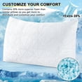 thumbnail image 4 of Arsny Cooling Pillow, Shredded Memory Foam Pillows, Adjustable Bed Pillows for Back Pain, Neck & Side Sleepers,King of 1 Pack, 4 of 5