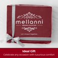 thumbnail image 4 of Mellanni 3 Piece 100% Cotton Bed Sheet Set, 400 Thread Count, Deep Pocket, Twin, Burgundy, 4 of 7