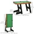 thumbnail image 3 of Soozier 38" Folding Mini Pool Table Set Tabletop Billiards Game with Cues, 3 of 10