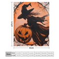 thumbnail image 2 of NIANHE witch pumpkin broom blanket, comfortable and soft, warm casual blanket, printed design, winter sofa dormitory home decoration, must-have travel product. Size is 40x50 inches., 2 of 6
