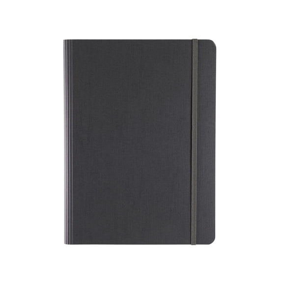 Fabriano Ecoqua Plus Hidden Spiral-Bound Notebook, 5.8" x 8.3", A5, Lined, Gray