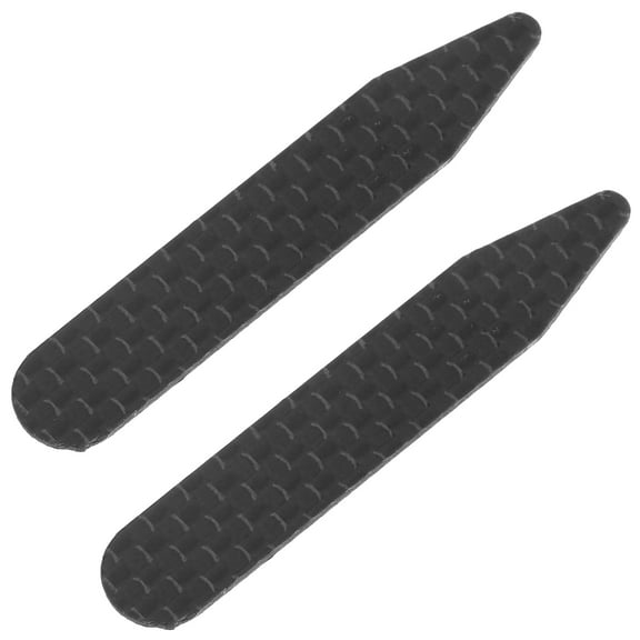 DRAFIDEEP 2Pcs Black Metal Collar Stays for Men Classic Style and Neck Comfort in Formal Events
