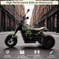 thumbnail image 5 of Bruce&Shark Toddler Motorcycle, 6V Battery Powered Electric Motorcycle with Headlights & Music, Kids Motorcycle Ride on Toy for Toddlers Boys 1 2 3 4 Years Old, 5 of 13