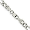 thumbnail image 7 of Auriga Fine Jewelry 925 Sterling Silver 6.75 mm Figaro Chain Necklace for Men 24", 7 of 7