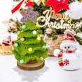 thumbnail image 1 of Xihbxyly Oferta de Hoy Árbol de Navidad Tejido a Mano con Hilo de Flor Eterna, Adornos de Mesa Terminados, Adornos para El Coche, Regalos para Navidad, 1 of 6