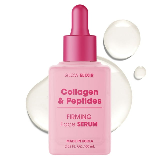 Sérum facial Glow Elixir con colágeno y péptidos, 50 ml, antienvejecimiento