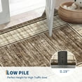 thumbnail image 3 of Garvee 8'x10' Modern Geometric Area Rug Plaid Bordered Rugs, Washable Rugs Non Slip Stain Resistant Indoor Carpet Foldable Floor Mats for Living Room Bedroom Dining Room, Camel, 3 of 8