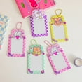 thumbnail image 2 of 1 Pcs Card Holder with Keychains Support Cartoon Plastic Idol Photo Storage Card Protector for Girls, 2 of 10