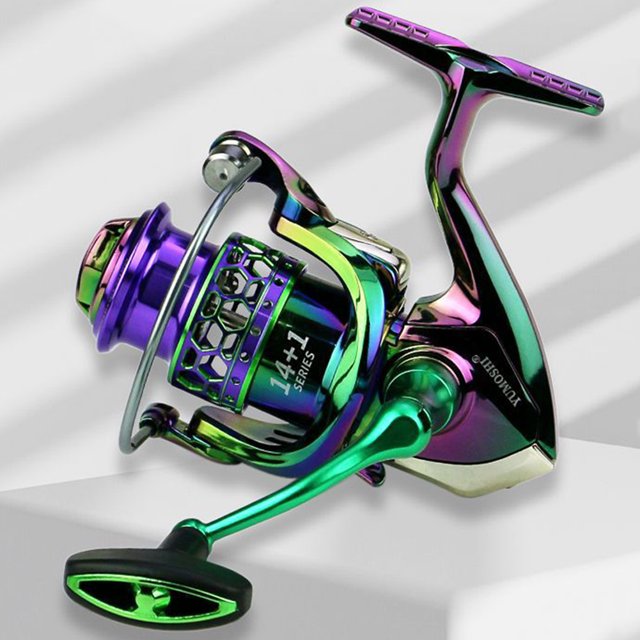 Carrete Baitcast con relación de engranaje 5,1: 1, carrete Baitcaster colorido para agua dulce y salada