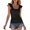 Black, variant on Aayomet Workout Tops Plus Size Tops for Women Raglan Striped Floral Color Block Camo Tunic Tie Dye Summer Round Neck Oversized Blouse,Blue M