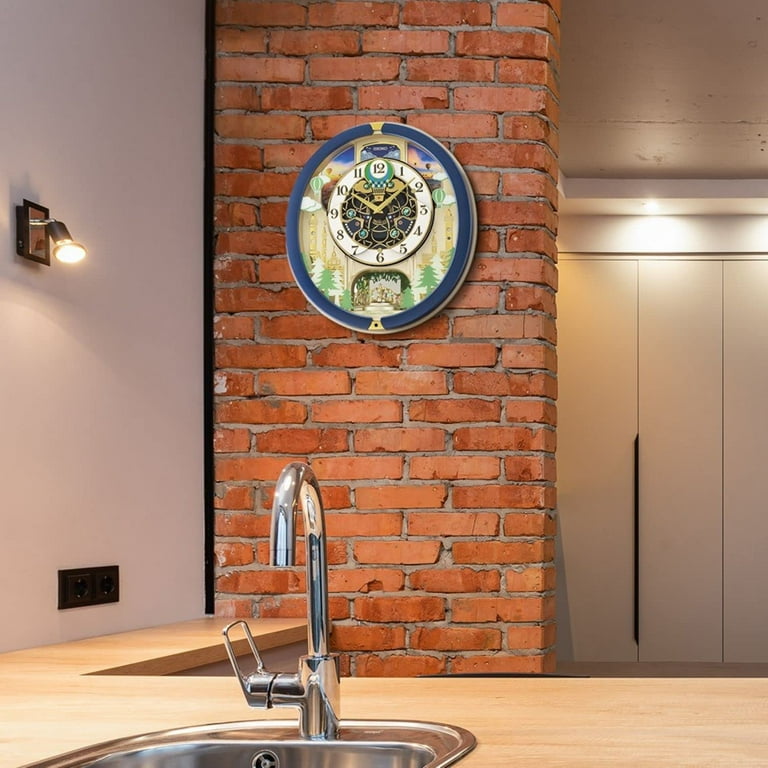 SEIKO Blue Pine Fantasy Melodies in Motion Clock, Multicolored