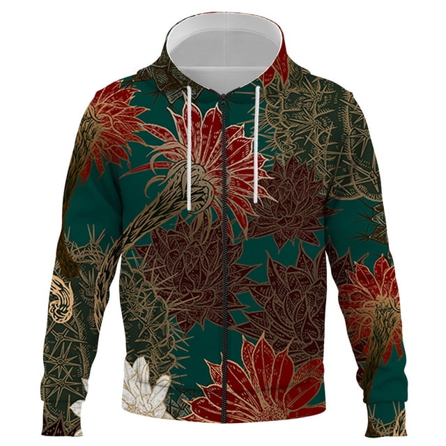 Sudadera con capucha unisex con estampado 3D de animales clásicos para hombre y mujer, estilo hip hop, informal, con cremallera