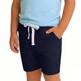 thumbnail image 6 of AINIYS Boys Drawstring Swim Trunks Resistant Soft with Adjustable Drawstring Closure for Pool Days and Beach Activities Navy 4-5Years, 6 of 6